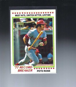 1978 Topps Pete Rose RB # 5 Near Mint 1