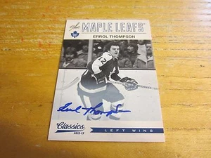 Autógrafos de firmas clásicas de Errol Thompson 2012-13 tarjeta #23 hojas de arce de la NHL - Imagen 1 de 2