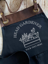 Personalised Head Gardener Apron - Gardening Gift for Him or Her