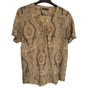 GYPSY 05 Sheer Top Women's XS Silk Floral Lightweight Hollywood Made - Picture 1 of 10