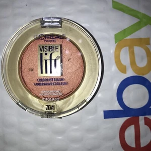 LOREAL Visible Lift Blush 704 CORAL LIFT unsealed NWOB FLAW - Picture 1 of 2