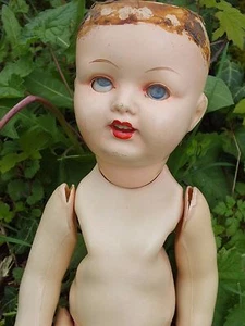 + Kuriose Puppe mit offenem Mund - alt - gemarkt Prinzessin Wien + - Bild 1 von 12