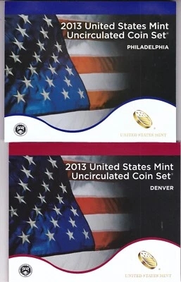 2013 P & D US Mint Set Uncirculated 28 Coins OGP Original Mint Packaging - Image 1 of 2