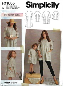 Simplicity R11065 Babydoll Kleider & Tuniken Misses' 6-24, Mädchen 3-8 UNGESCHNITTEN S8856 - Bild 1 von 6