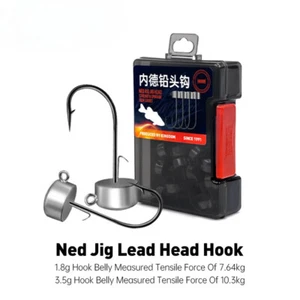 12pcs Jig Head Fishing Hooks Soft Worm Lure Bass Fish Pike Trout Accessories - Picture 1 of 16