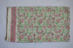 2.5 Yard Floral Hand Block Print New Block New trending Fabric Print_1449 - Picture 1 of 7
