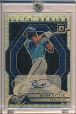 2022 Donruss Optic Elite Series Signatures Gold Vinyl Bobby Witt Jr. Auto 1/1