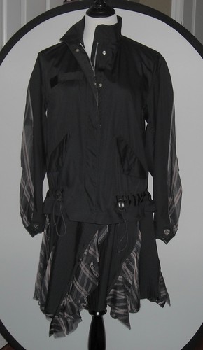 Giacca Vestito donna unico Sacai 3151 taglia 1 colore nero nuovo senza etichette made in Japan