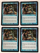 4x Rhystic Study / Prophecy / LP to NM / MTG / Magic The Gathering