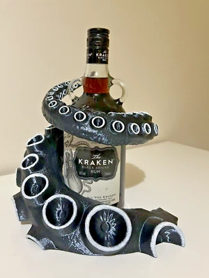 Kraken Rum Tentacle Coil Bottle-Holder For Bar, Man Cave, Display - Image 1 of 4