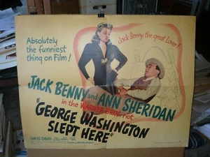 GEORGE WASHINGTON DURMIÓ AQUÍ, 22x28 / póster de película (Jack Benny, Ann Sheridan) - Imagen 1 de 5