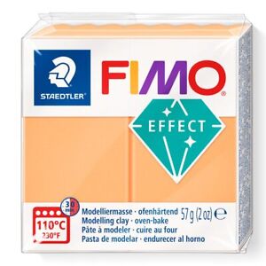 STAEDTLER 8010-401 FIMO Effect Oven-Hardening Polymer Modelling Clay - Neon Oran