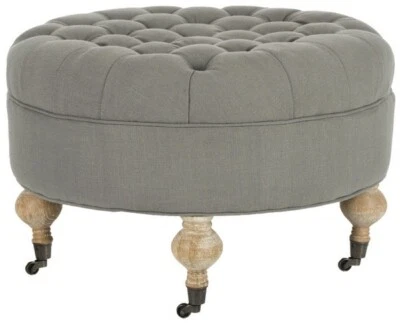 Safavieh Clara Tufted Round Ottoman, Reduced Price 2172715428 MCR4601D - Image 1 of 4