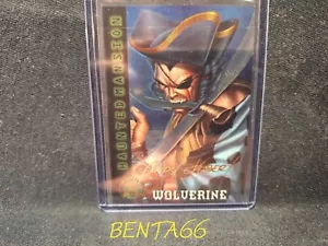 X-Men Fleer Ultra Chromium 1995 π₯ Haunted Wolverine Gold Signature Series #99 - Foto 1 di 3