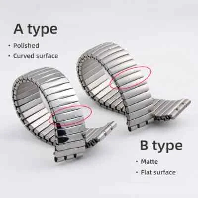 Cinturino Orologio Elastico Acciaio Inox per Swatch 17 20mm Classico Uomo Donna Bracciale - Immagine 1 di 4