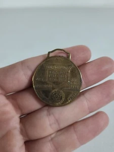 1955 Columbus Ohio American Legion Convention Metal Pendant Brass Vtg - Picture 1 of 4