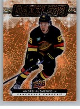 2023-24 Upper Deck Dazzlers Orange #DZ-47 Andrei Kuzmenko Canucks