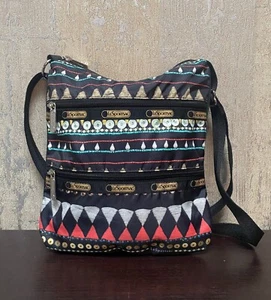 LeSportsac  Cleo Cross-Body Bag Purse Women  Logo Closure Zipper Pockets - Picture 1 of 8