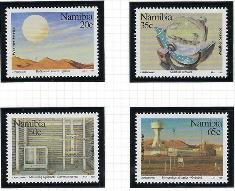 Namibia 690-93 MNH 1991 Meteorology (an6975) Cover