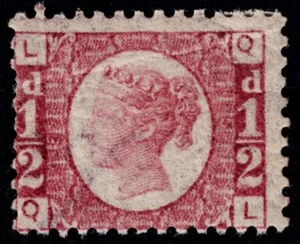 1870 1/2d Rosa-Rosso SG 48 Piatto 5 QL Montaggio Fine Mint Cat. £110,00 - Foto 1 di 1