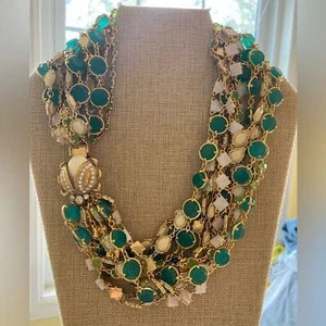 Kate Spade NY Caledonia June Bug Side Pendant Multi Strands Necklace Rare - Picture 1 of 10