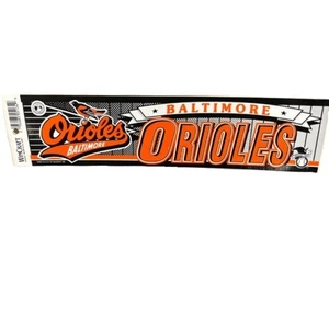 Calcomanía adhesiva de parachoques de los Orioles de Baltimore de 3" x 12" coleccionable mercancía oficial de la MLB - Imagen 1 de 5