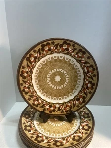 5-Montier Clemens Eisenstein Speiseteller abstrakte florale Designs Vintage 3004 - Bild 1 von 9