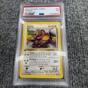 ✅ PSA 7 🐂 1999 Pokémon Jungle Tauros 1st Edition #47/64 NM 💎 Free Shipping! - Picture 1 of 8