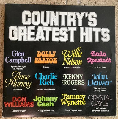 VARIOUS - COUNTRYS GREATEST HITS UK 1985 VINYL 2LP RECORDS💥MINT - Image 1 of 2