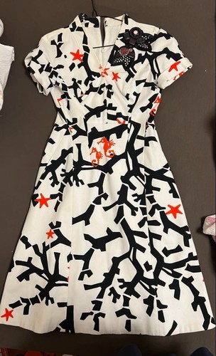 Abito Gucci bianco A Line fiore