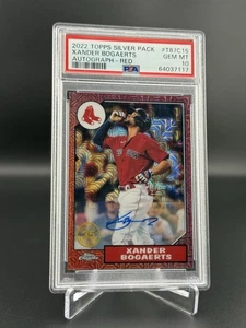 2022 Topps - 1987 Silver Pack Mojo Xander Bogaerts Auto #T87C-15 Red /5 PSA 10 - Picture 1 of 3
