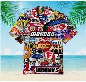 Rennwagen Beschriftung HAWAII SHIRT weiche Hawaiihemden 3D HAWAIIIAN Aloha Shirt_pz - Bild 1 von 2