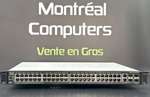 Cisco SG500-52P 48-port Gigabit PoE 4-port SFP Managed Switch /w Rackmount ears - Picture 1 of 6