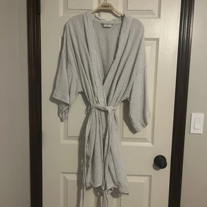 Women’s Hearth & Hand Striped Cotton Kimono Style Robe XL/XXL - Picture 1 of 8
