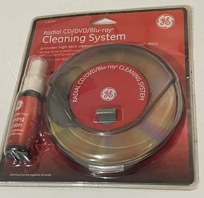 GE Radial CD DVD Bluray Cleaning System NEW SEALED - Image 1 of 2