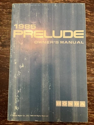 Honda 1985 - Prelude - Manual del propietario de fábrica Foto 1 de 3