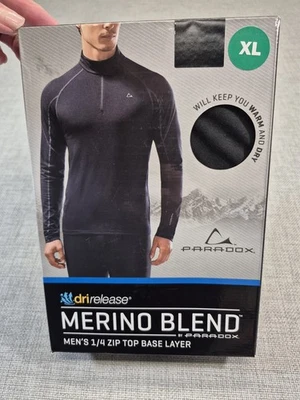 Paradox Men's Top Merino Blend Drirelease Performance базовый слой черный размер XL - Изображение 1 из 2