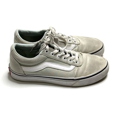 Vans Ward Low Top Canvas Sneaker Womens Size 7.5 Aqua Mint Green White Dirty - Image 1 of 4