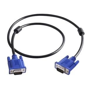 Pasow Display Cable VGA Cable 1m D-sub 15 Pin Male to Male Extra Fine Gold 169 - Afbeelding 1 van 7