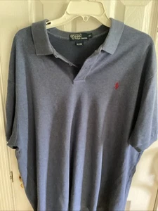 RALPH LAUREN HERREN POLOSHIRT BLAU GR XL ROTES LOGO GEBRAUCHT - Bild 1 von 11