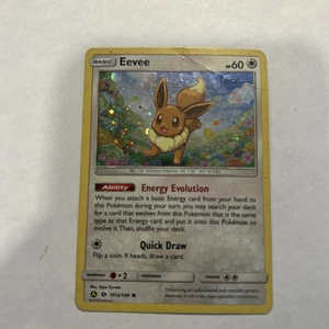 2018 Pokemon Eevee 101a/149 Sun & Moon Cosmos Holo Rare - Picture 1 of 12