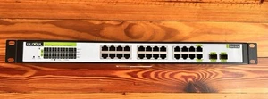 Luxul XMS-1024 26-Port/24 PoE Rack Mountable Ethernet Smart Switch W Power Cord - Picture 1 of 6