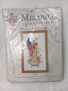 2001 MIRABILIA  " LADY OF THE FLAG" # MD-62. PARTIAL KIT. LOOSE & LOST BEADS - Picture 1 of 9