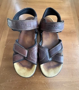 Sandalias Timberland Hombre 9 M Cuero Gancho y Lazo Marrón 38526 4056 Cómodas - Imagen 1 de 6