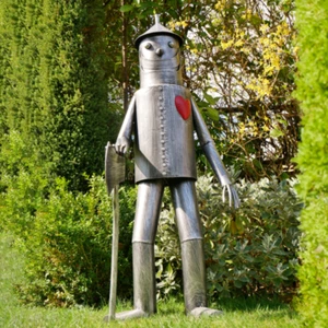 Tin Man Garden Ornament Statue 135cm Large Metal Outdoor Figurine Wizard Of Oz - Picture 1 of 6