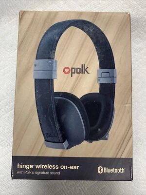 Auriculares inalámbricos Bluetooth® Polk Audio Hinge™ (negros) Foto 1 de 4