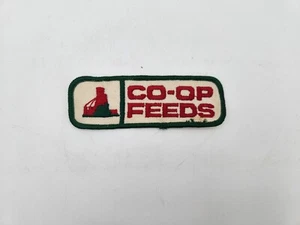 Vintage COOP CO-OPERATIVE gesticktes Abzeichen Aufnäher - Franklin Farmers Coop Feeds - Bild 1 von 3