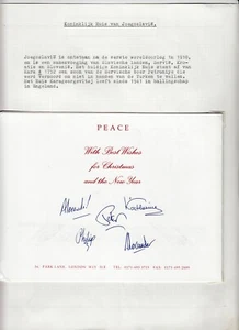 Royal House of Yugoslavia, Imprinted Autographs, Royalty Yugoslavia (L6861) - Picture 1 of 7