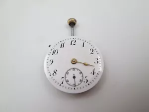 Máquina y esfera reloj de bolsillo. Cuerda remontoir. Dial porcelana. Suiza 1920 - Imagen 1 de 5