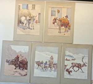 5 x Barbara Briggs 8" x 6" undated colour prints - Picture 1 of 12